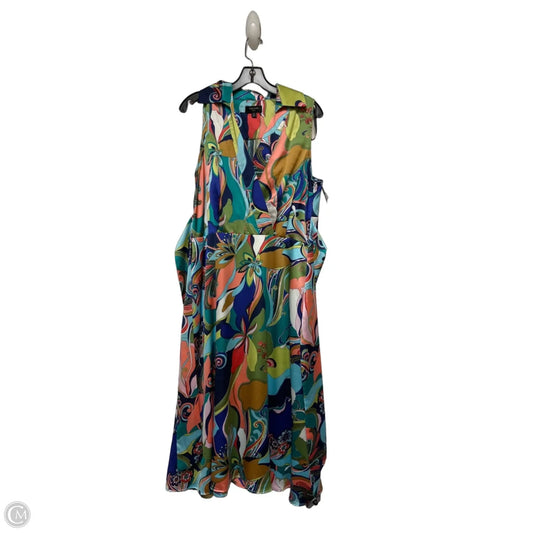 Dress Casual Maxi By Tahari In Multi-colored, Size: L