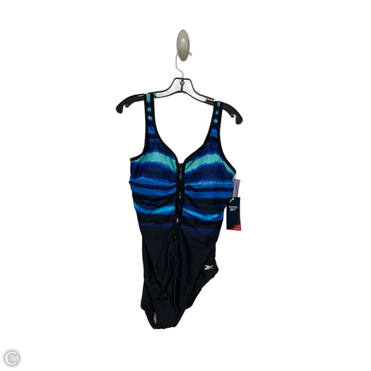 Swimsuit By Reebok In Black & Blue, Size: M