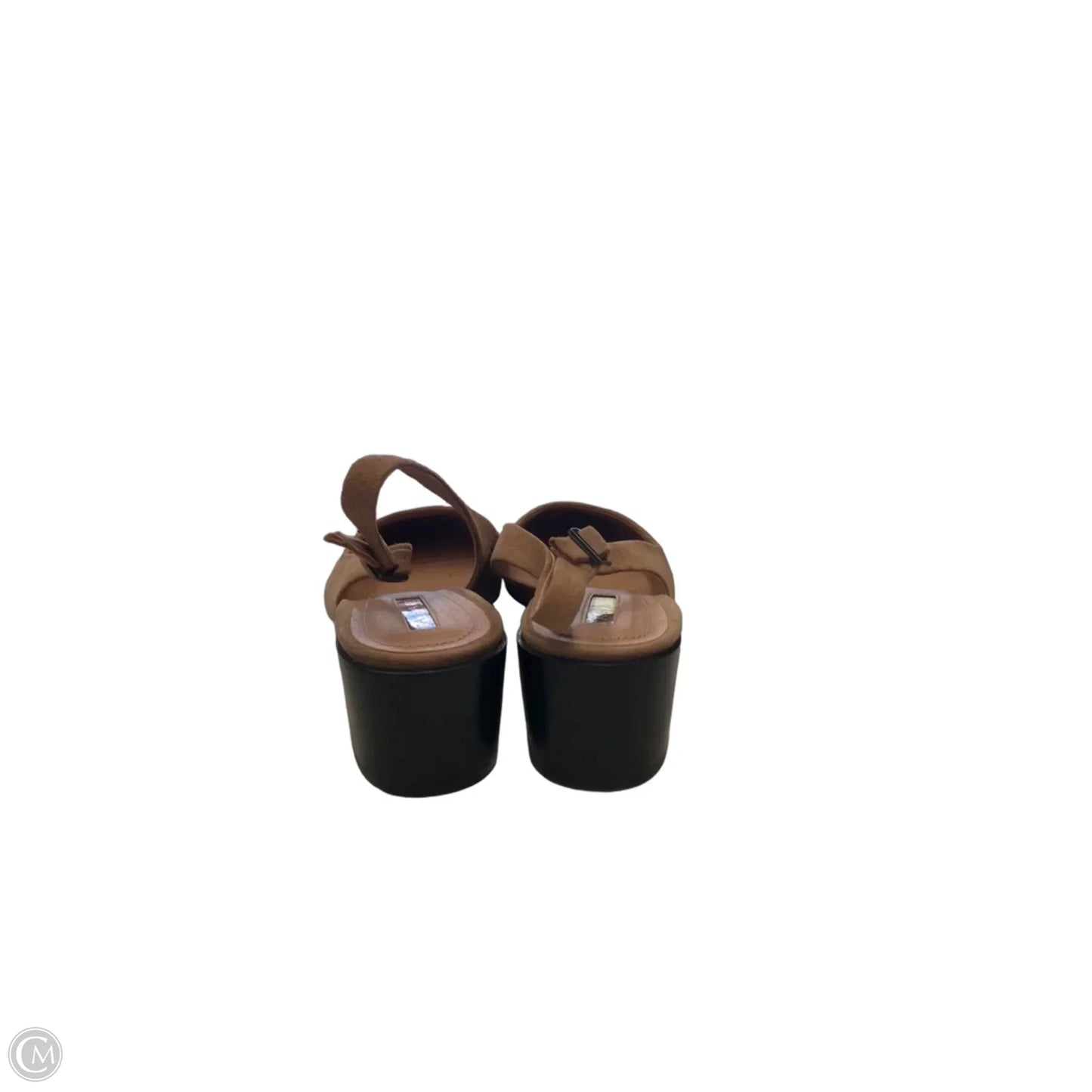 Shoes Heels Block By Tahari In Black & Tan, Size: 7.5