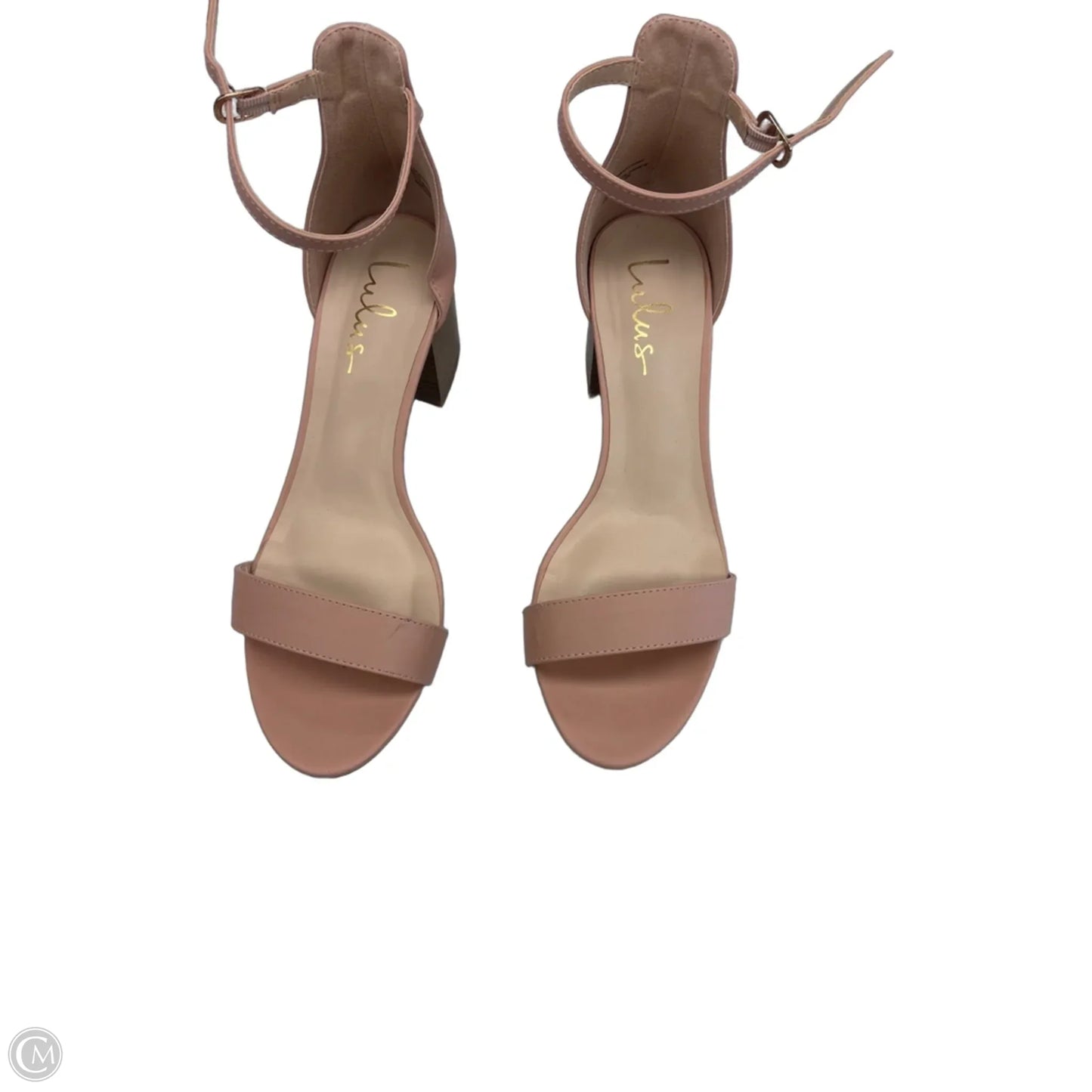 Sandals Heels Block By Lulus In Pink, Size: 10