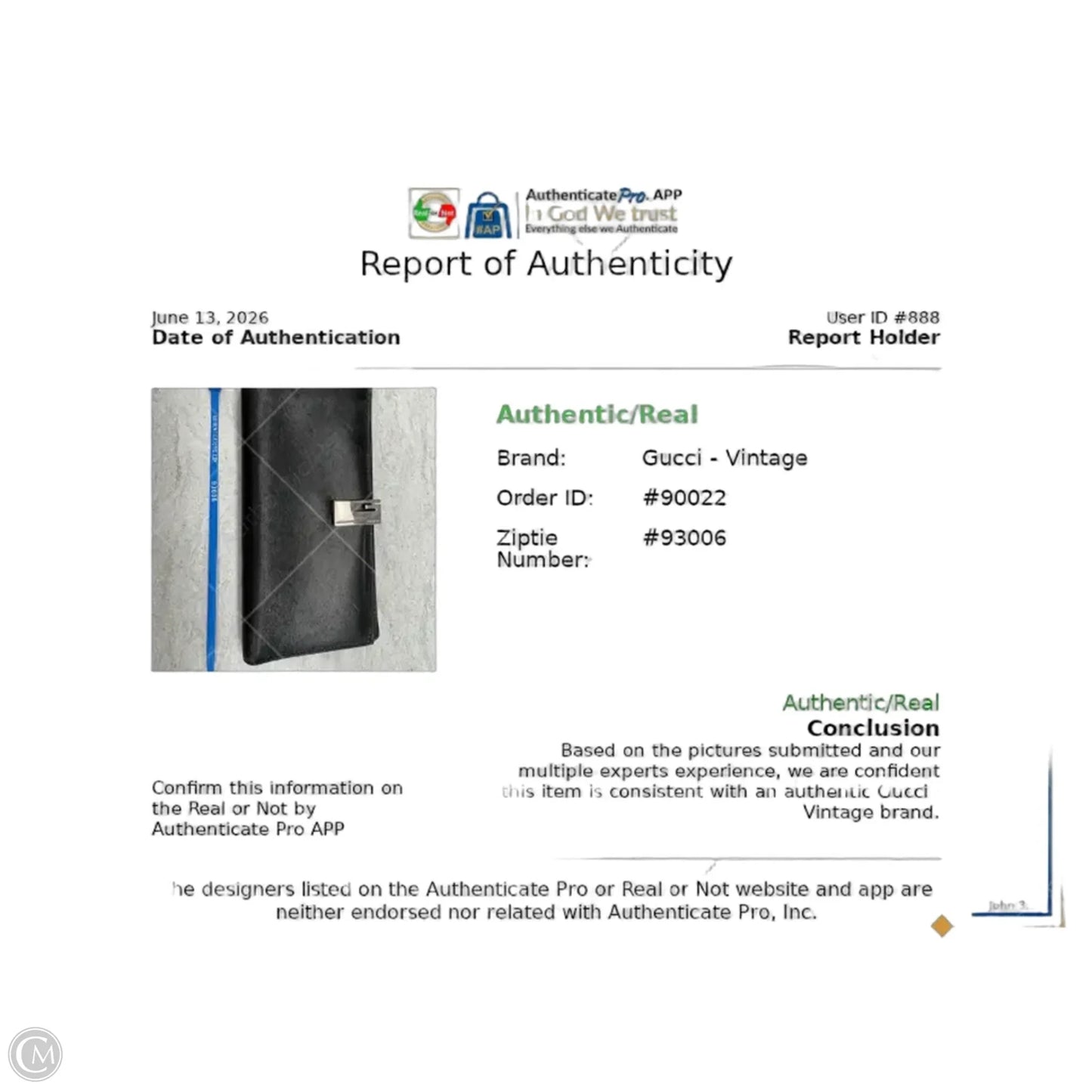 Wallet Luxury Designer By Gucci, Size: Large