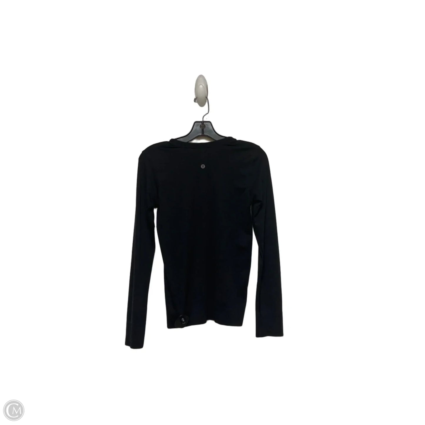 Athletic Top Long Sleeve Crewneck By Lululemon In Black, Size: S