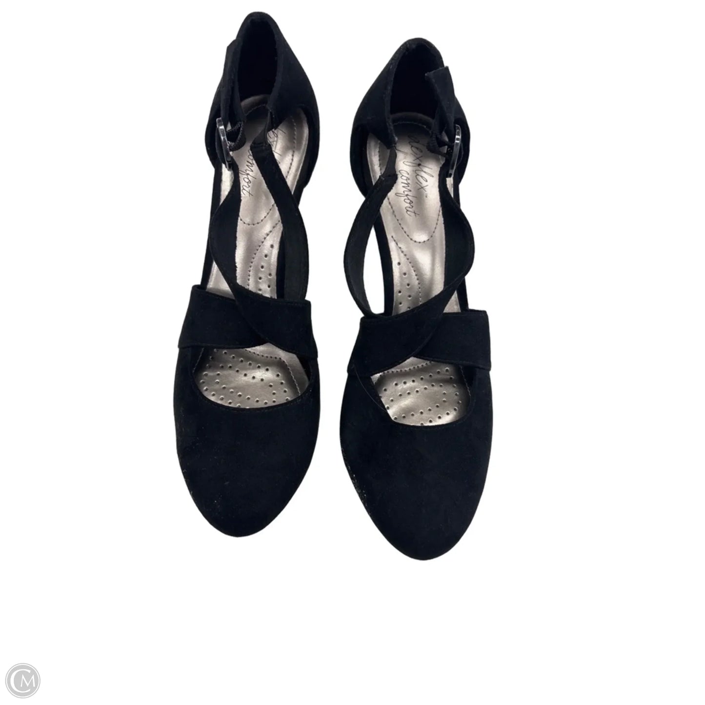 Shoes Heels Kitten By Dexflex In Black, Size: 9