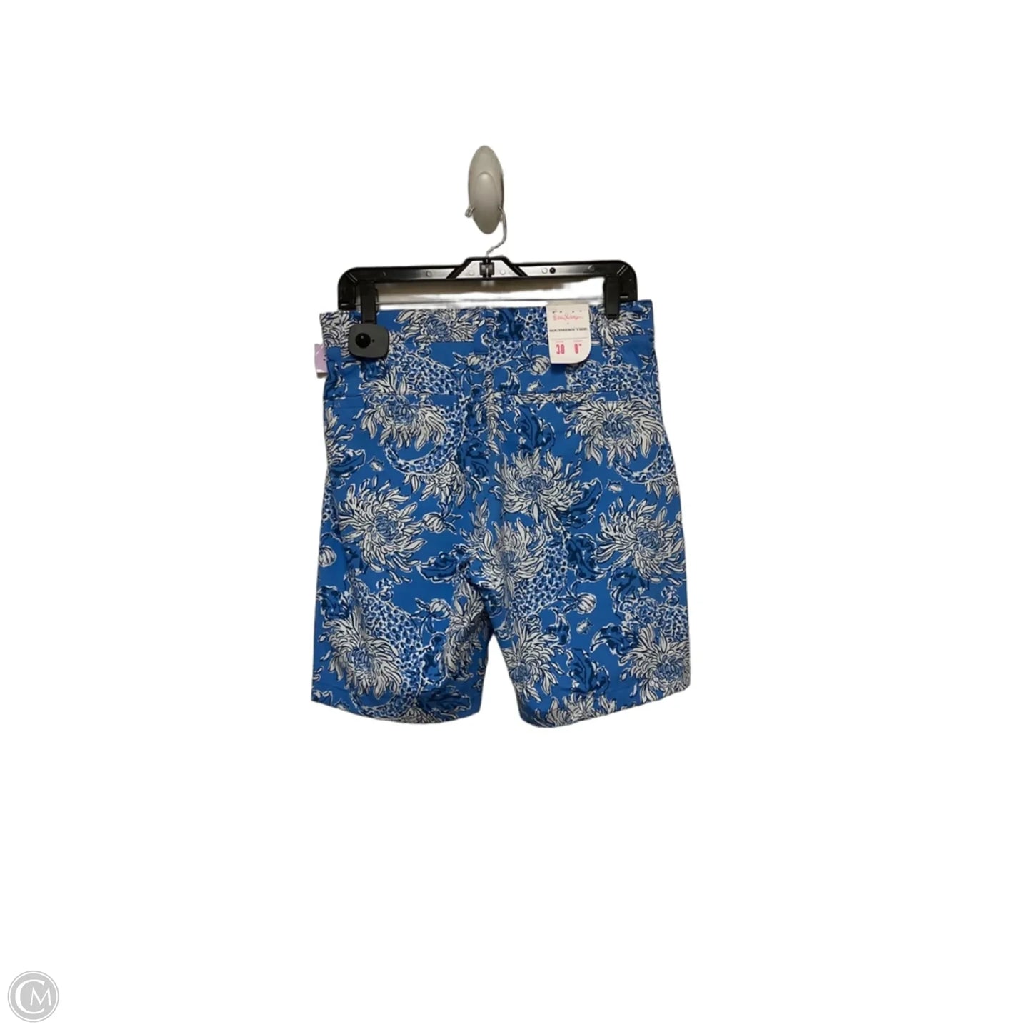 Shorts Designer By Lilly Pulitzer In Blue & White, Size: 8