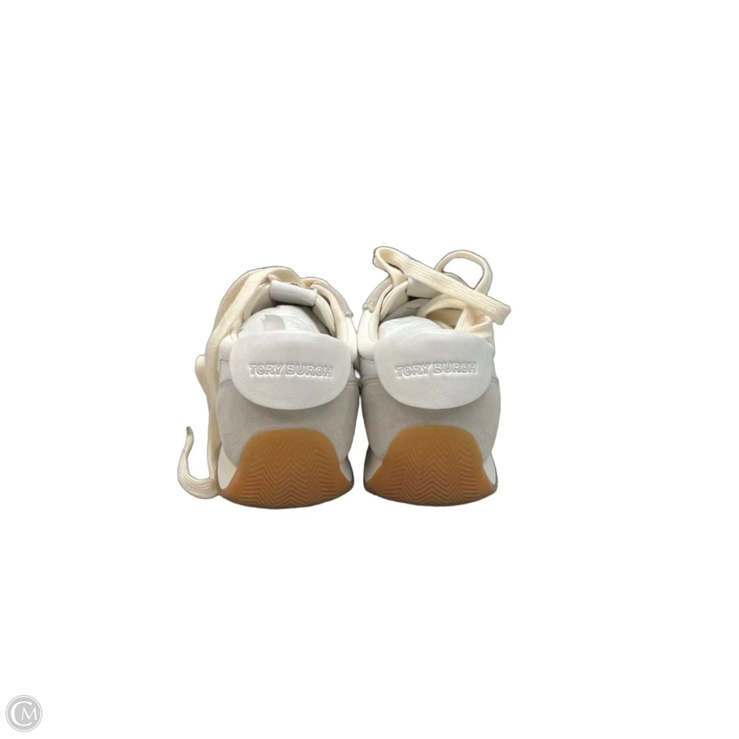 Shoes Designer By Tory Burch In Grey & White, Size: 7