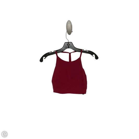 Athletic Bra By Lululemon In Red, Size: 10