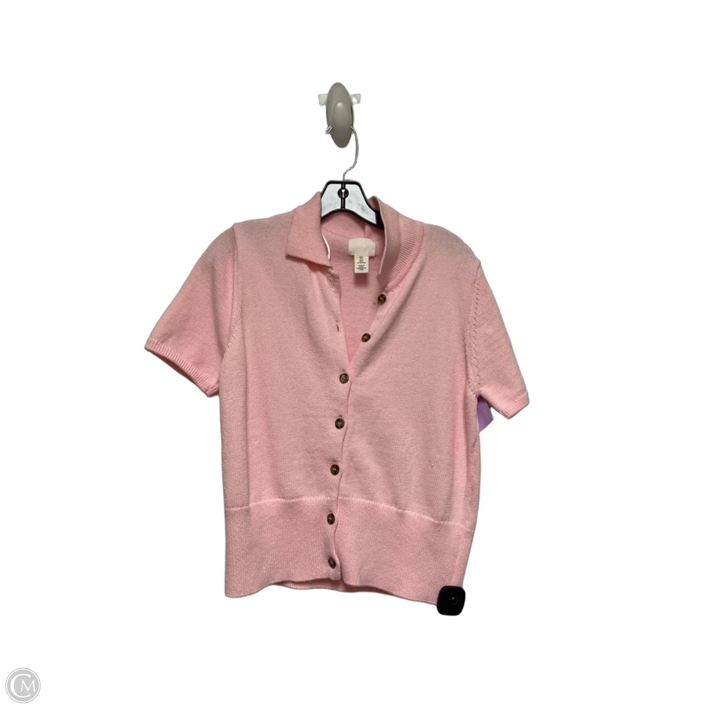 Top Short Sleeve By H&m In Pink, Size: L