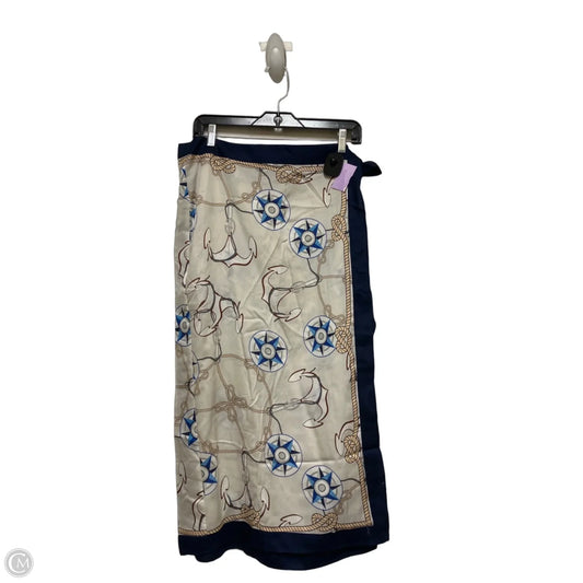 Skirt Midi By H&m In Nautical Print, Size: 8