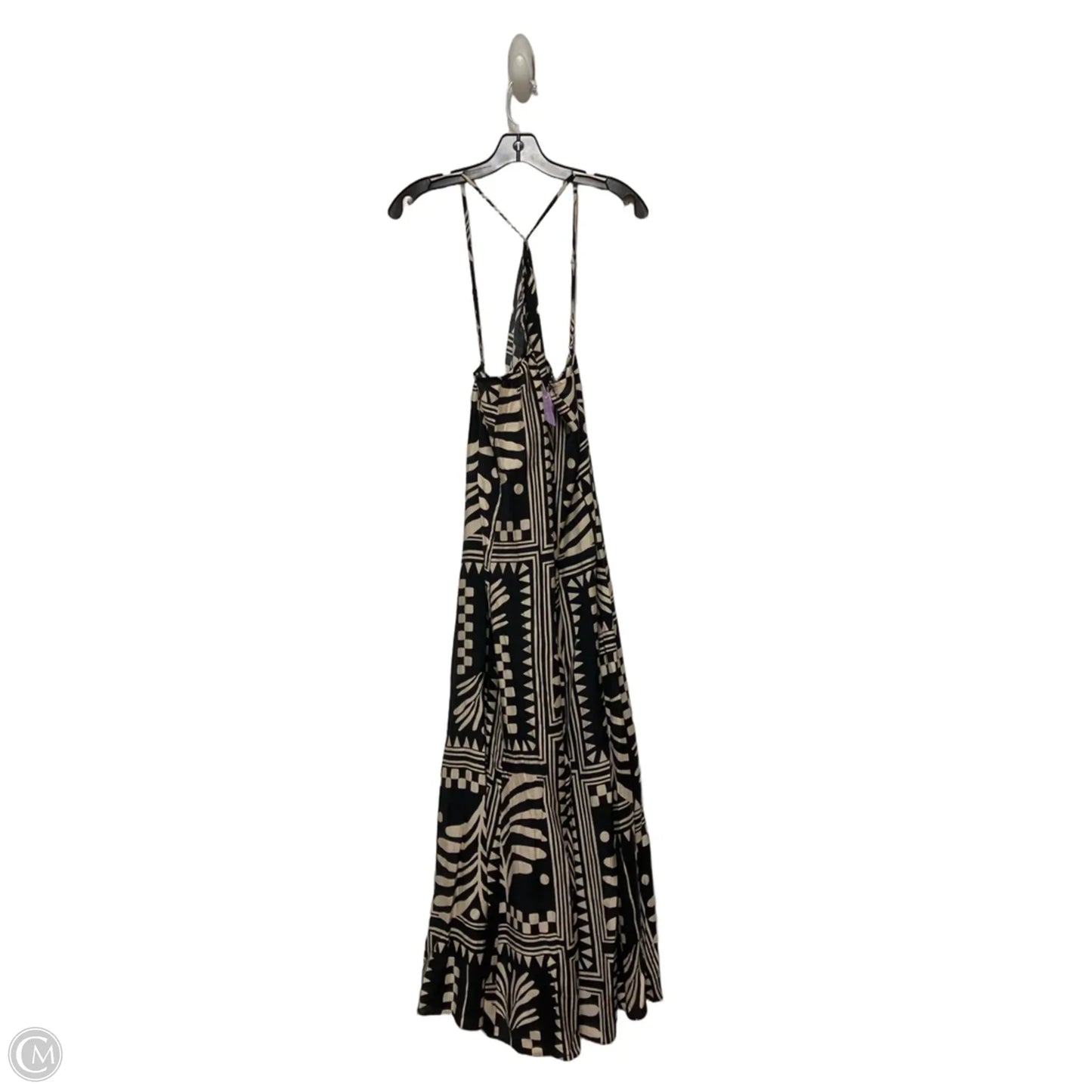 Dress Casual Maxi By H&m In Black & Tan, Size: L