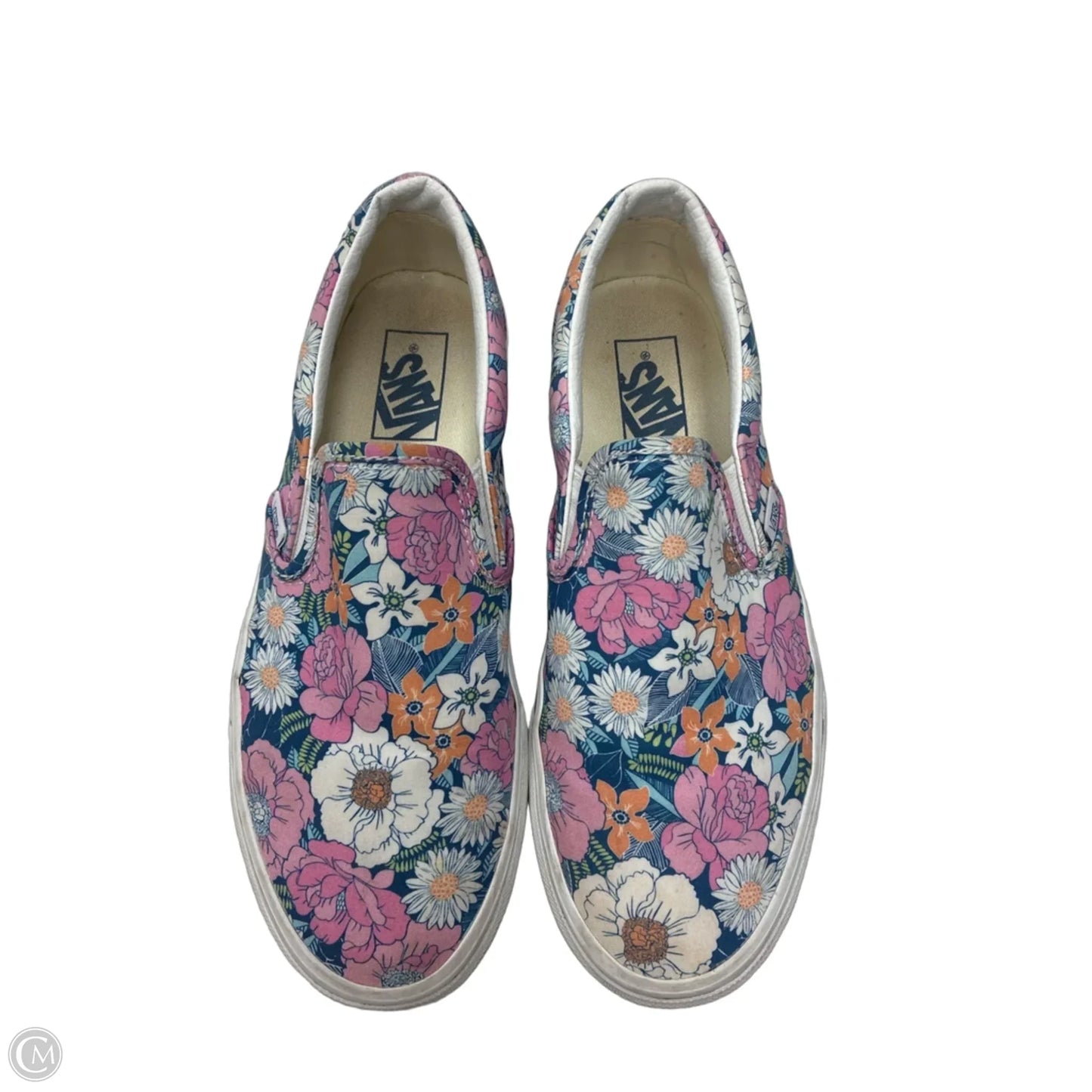 Shoes Sneakers By Vans In Floral Print, Size: 9