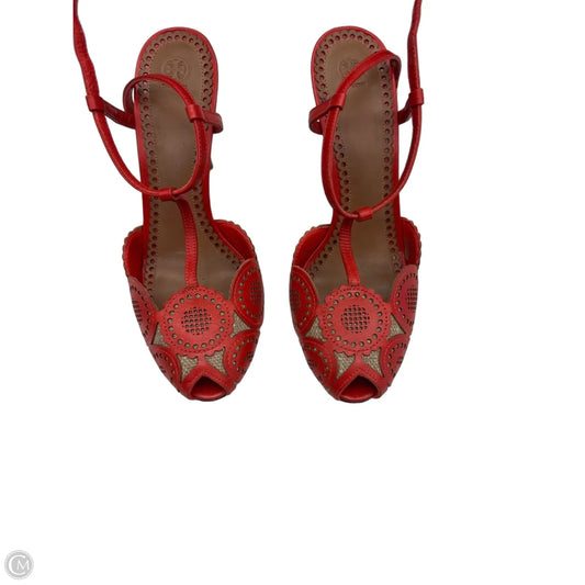 Shoes Designer By Tory Burch In Red, Size: 10