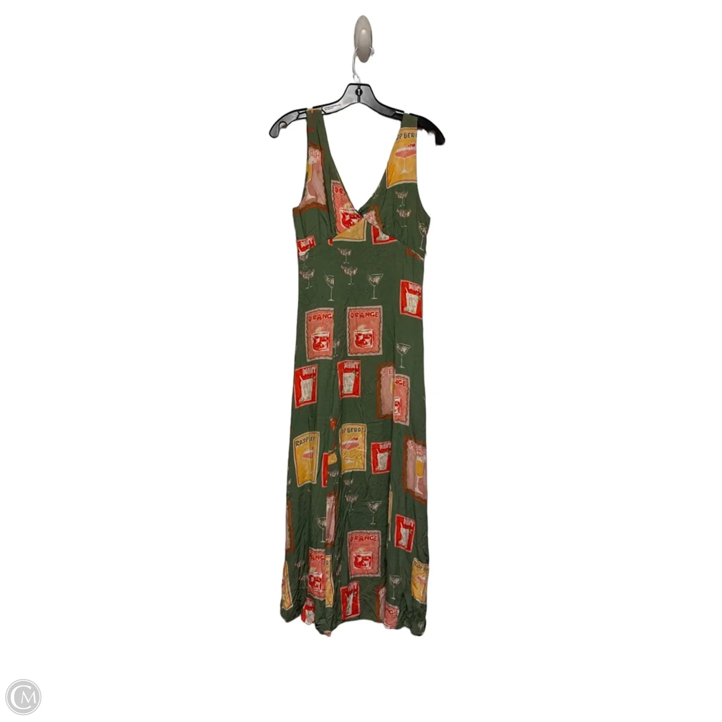 Dress Casual Maxi By Clothes Mentor In Green & Pink, Size: S