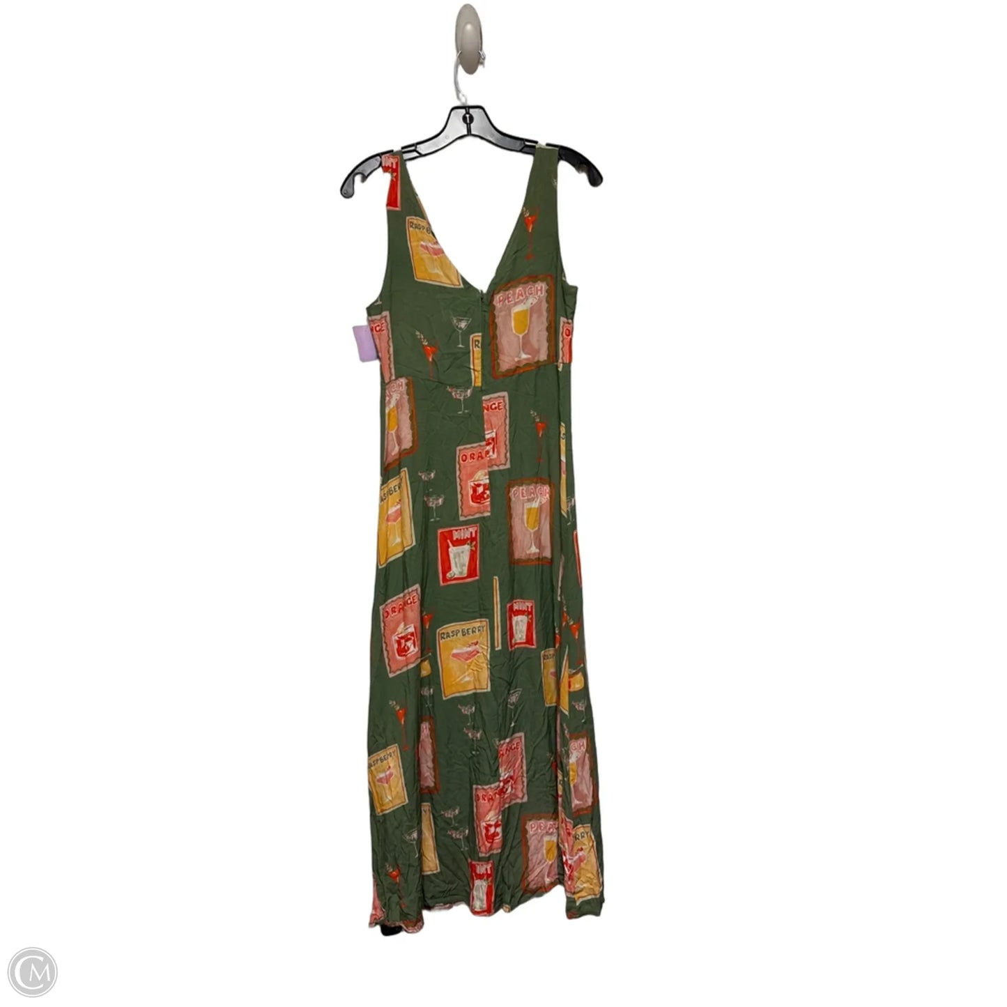 Dress Casual Maxi By Clothes Mentor In Green & Pink, Size: S