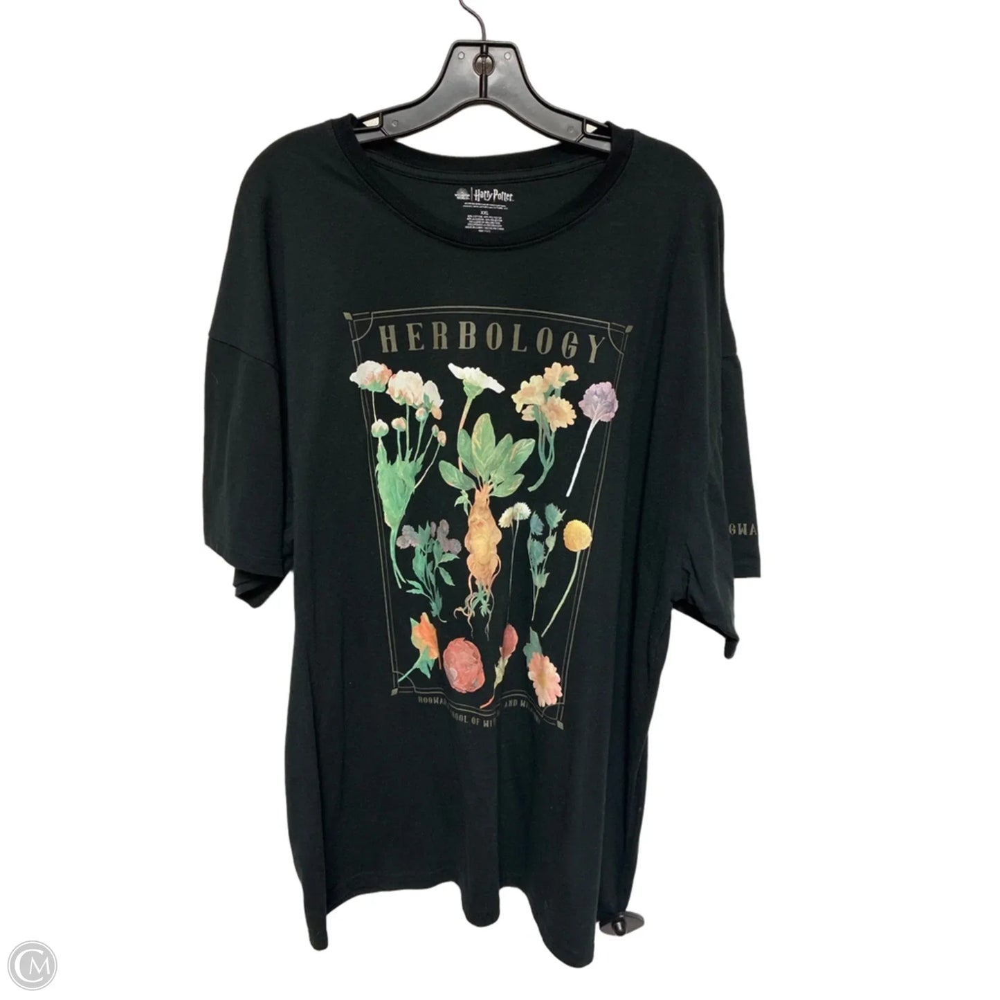 Top Short Sleeve Basic By Clothes Mentor In Black, Size: Xxl