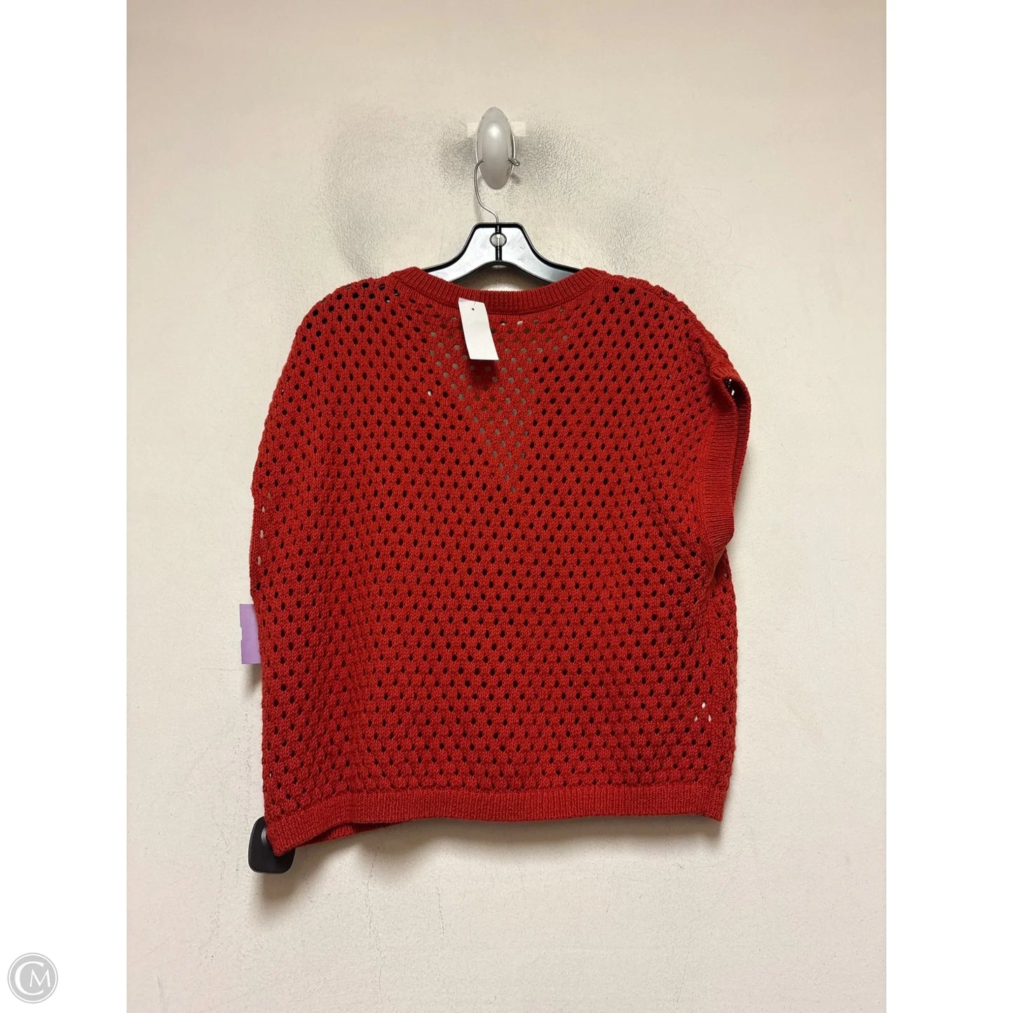Top Short Sleeve By Loft In Orange, Size: M
