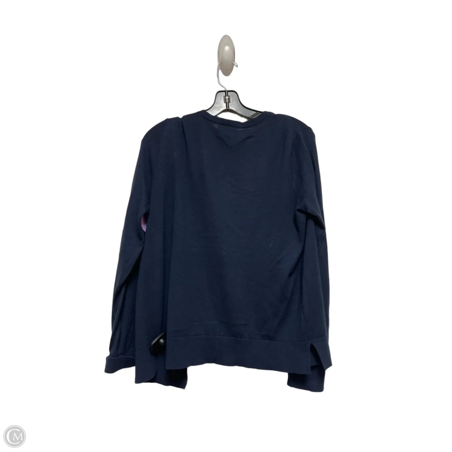 Sweater Cardigan By Loft In Navy, Size: M