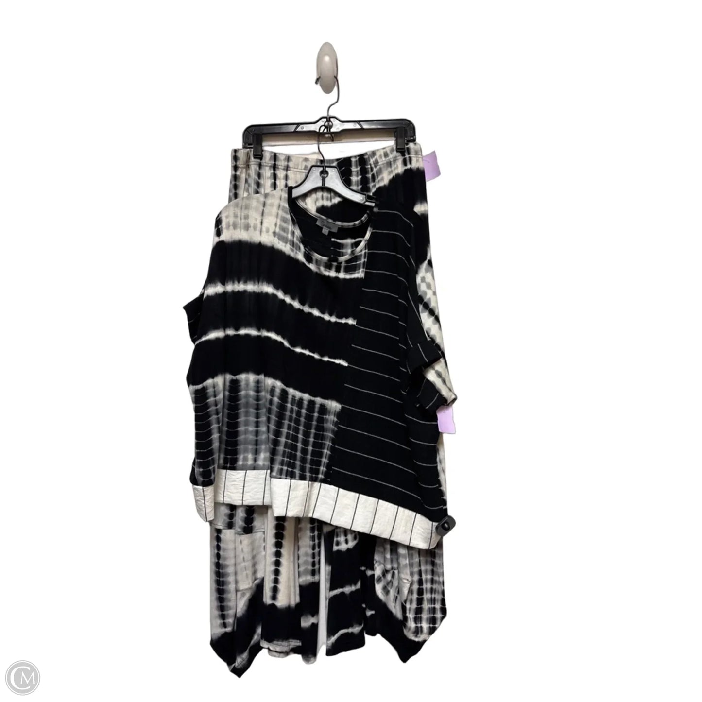 Pants Set 2pc By Clothes Mentor In Black & White, Size: 12