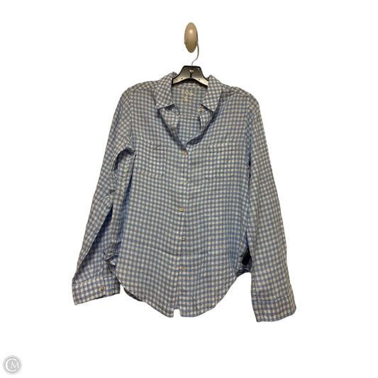 Top Long Sleeve Designer By Lilly Pulitzer In Checkered Pattern, Size: S