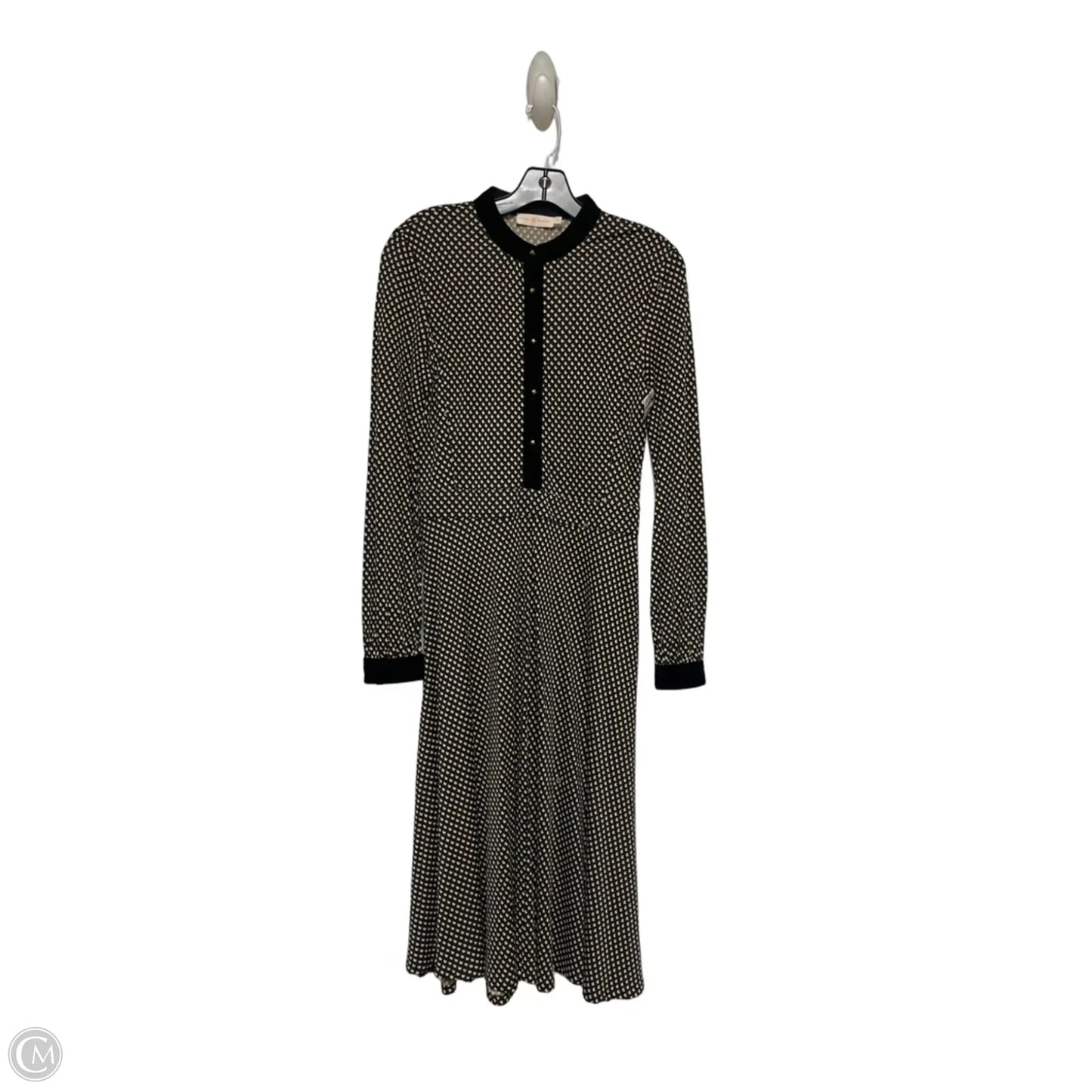 Dress Designer By Tory Burch In Black & Tan, Size: Sp