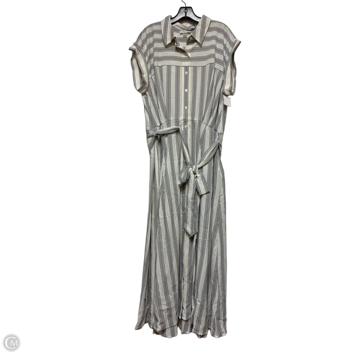 Jumpsuit By Calvin Klein In Striped Pattern, Size: 2x