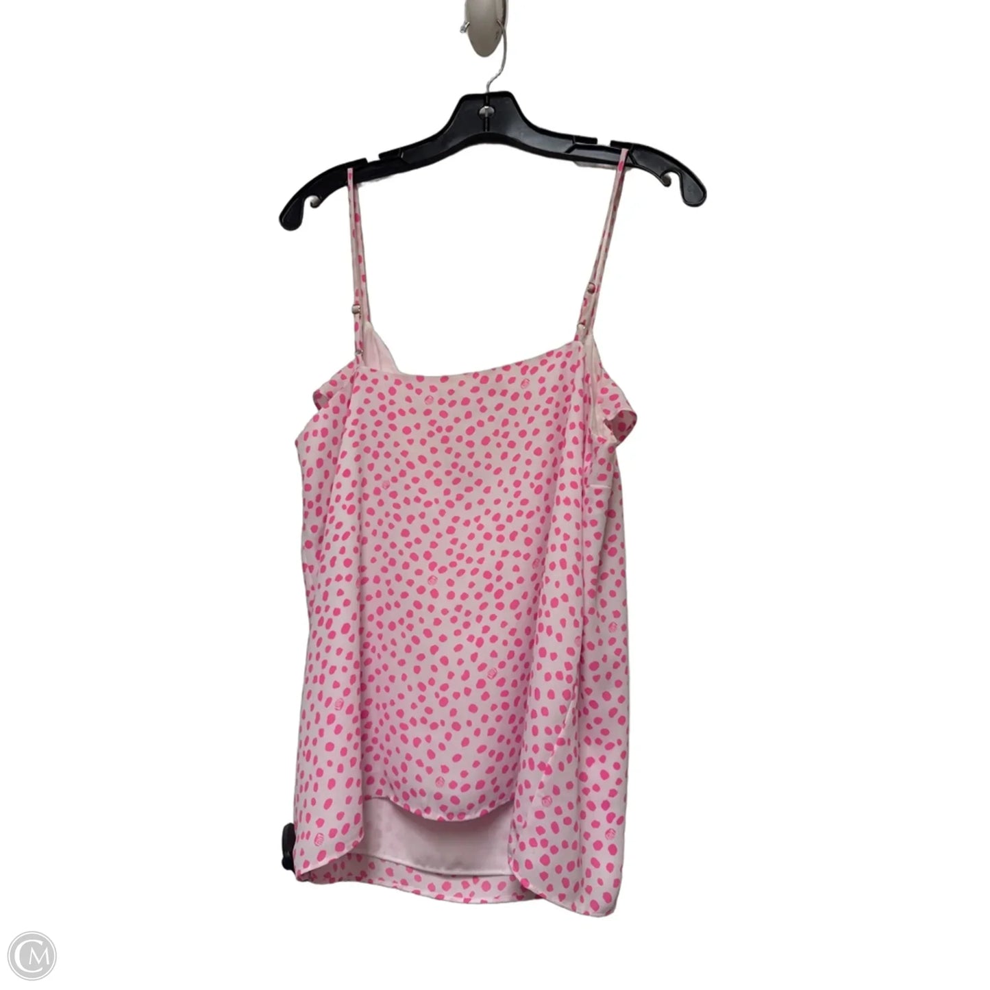 Top Sleeveless Designer By Lilly Pulitzer In Pink & White, Size: M