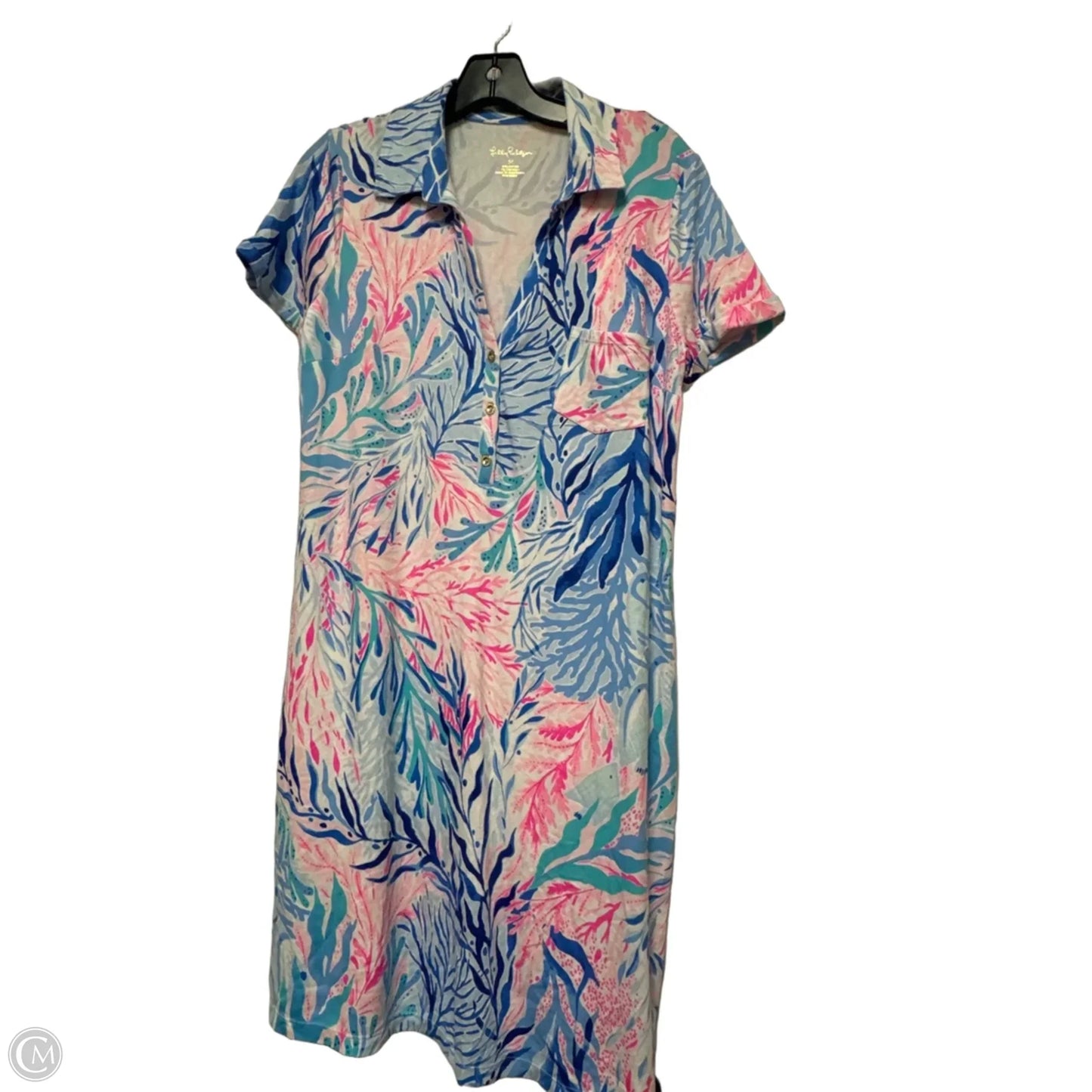 Dress Designer By Lilly Pulitzer In Blue & Pink, Size: M