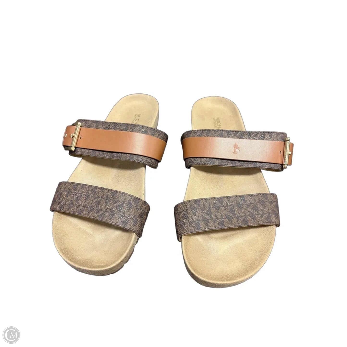 Sandals Flats By Michael By Michael Kors In Brown, Size: 8