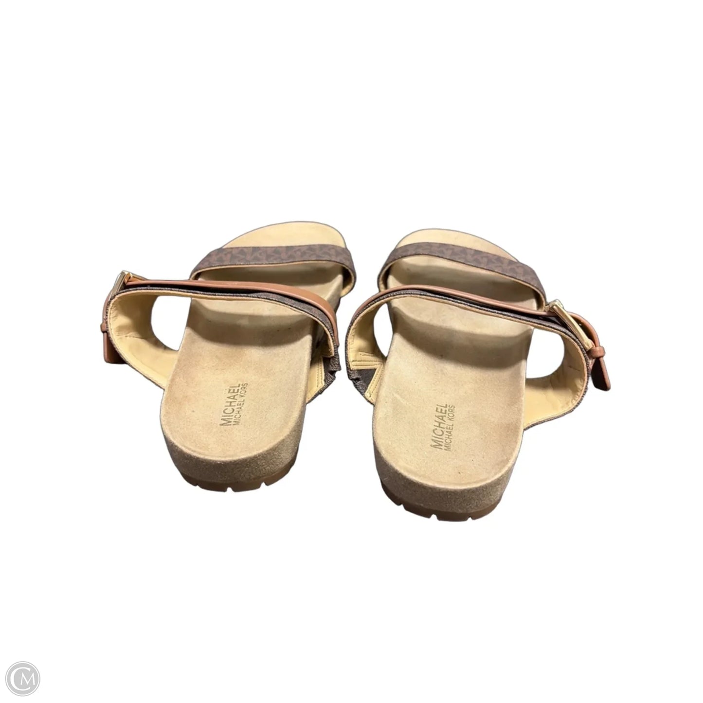 Sandals Flats By Michael By Michael Kors In Brown, Size: 8