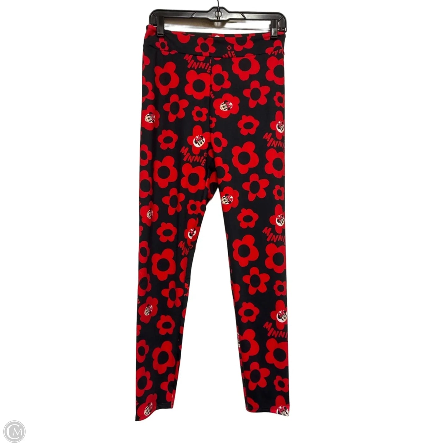 Pants Leggings By Disney Store In Black & Red, Size: 8