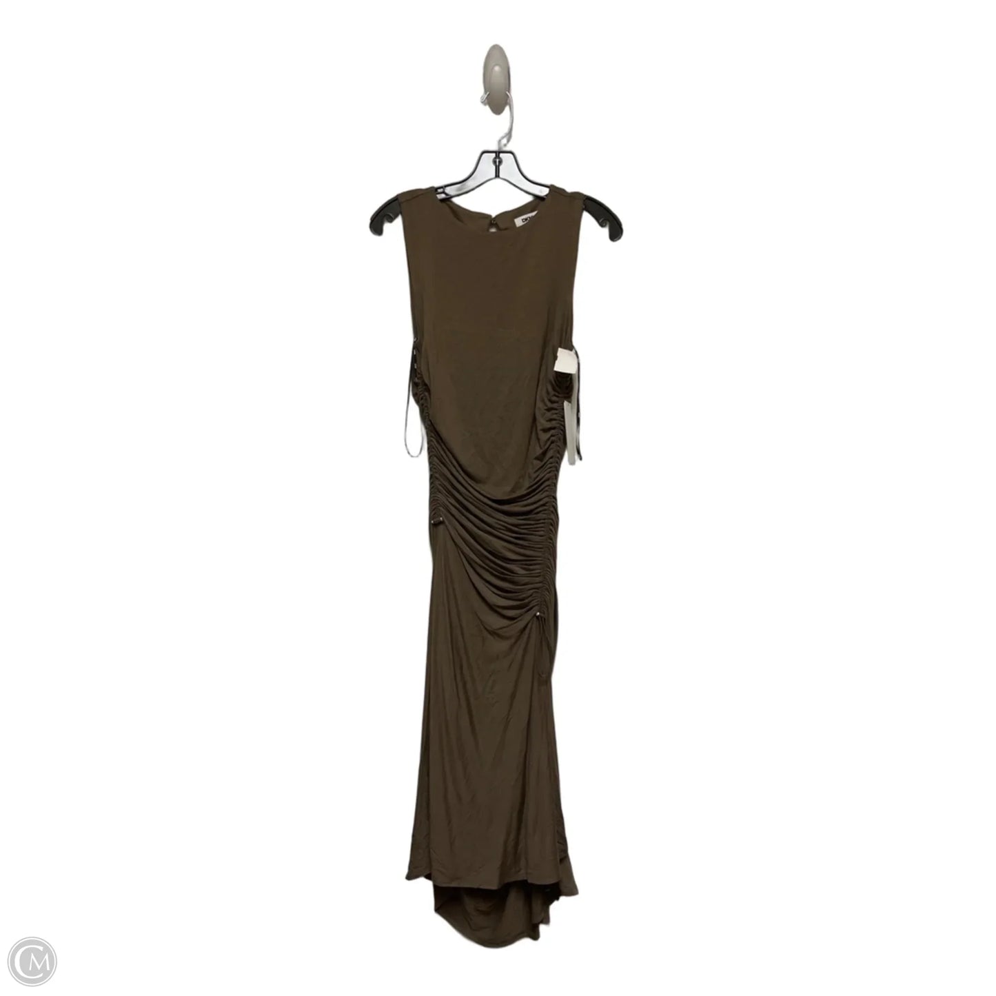 Dress Casual Midi By Dkny In Brown, Size: Xs