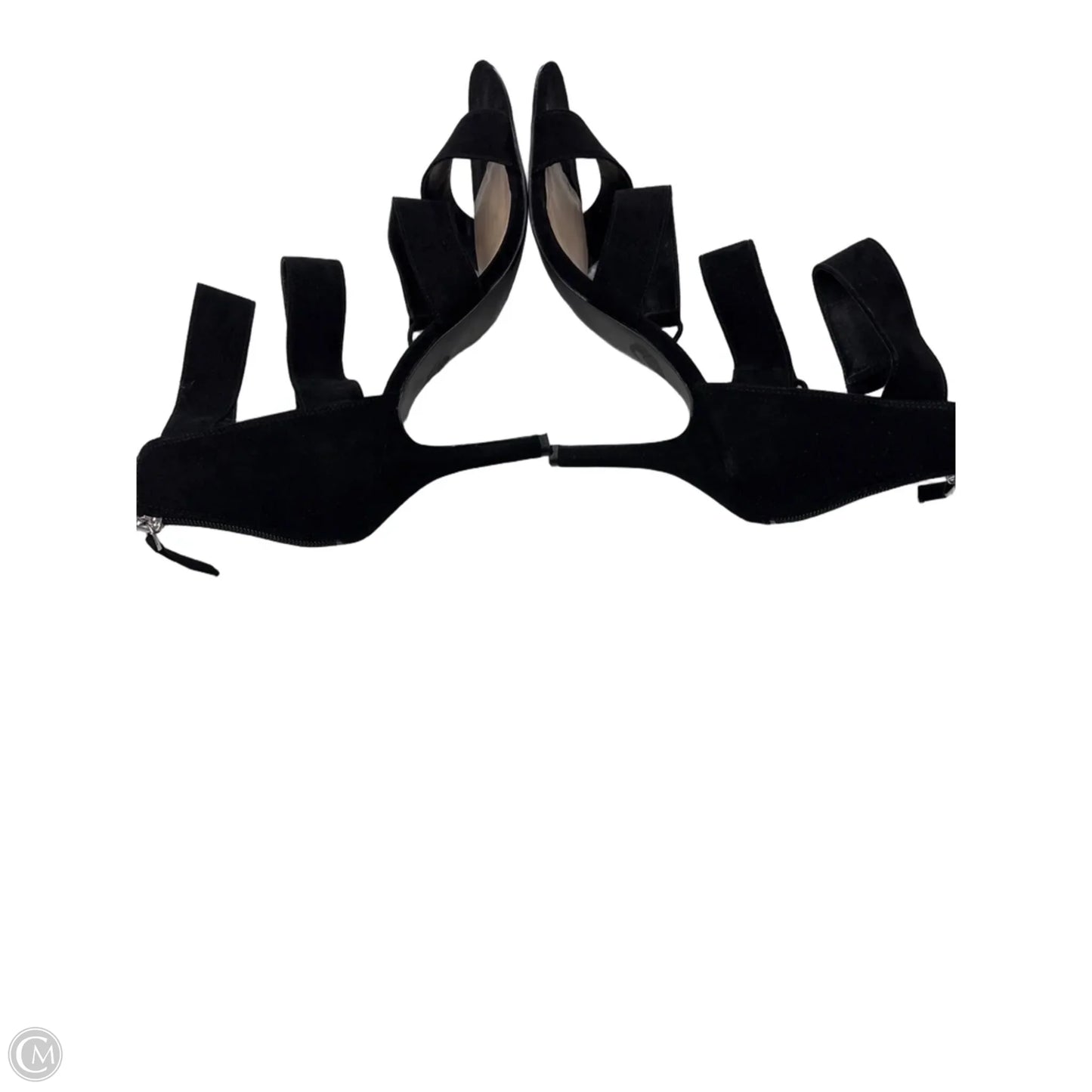 Sandals Heels Stiletto By Nine West In Black, Size: 10