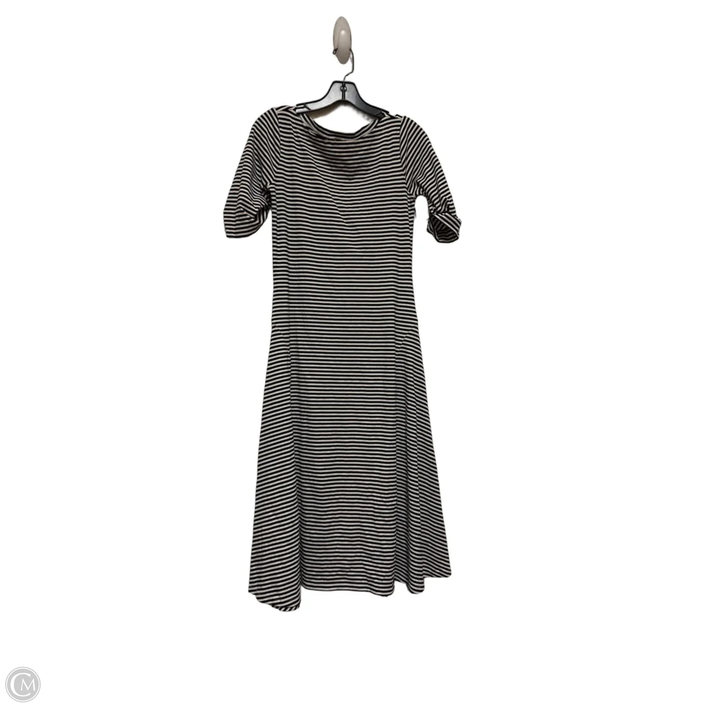 Dress Casual Midi By Lauren By Ralph Lauren In Striped Pattern, Size: M