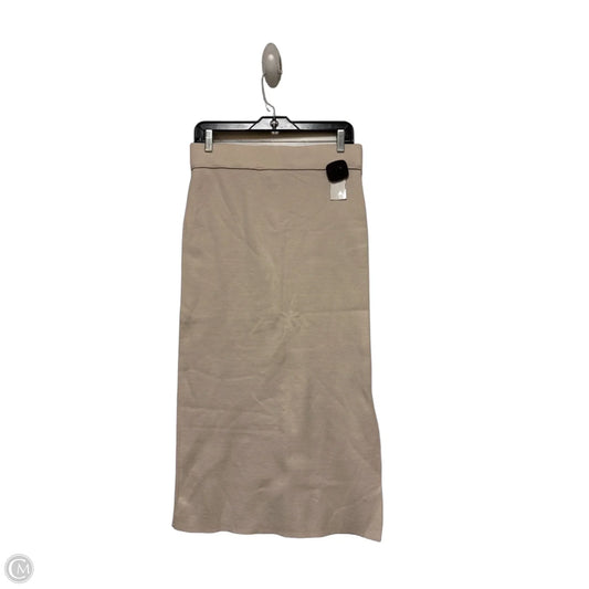 Skirt Midi By Calvin Klein In Tan, Size: 8