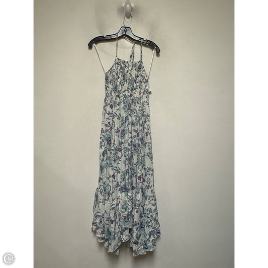 Dress Casual Midi By Free People In Blue & Purple, Size: Xs