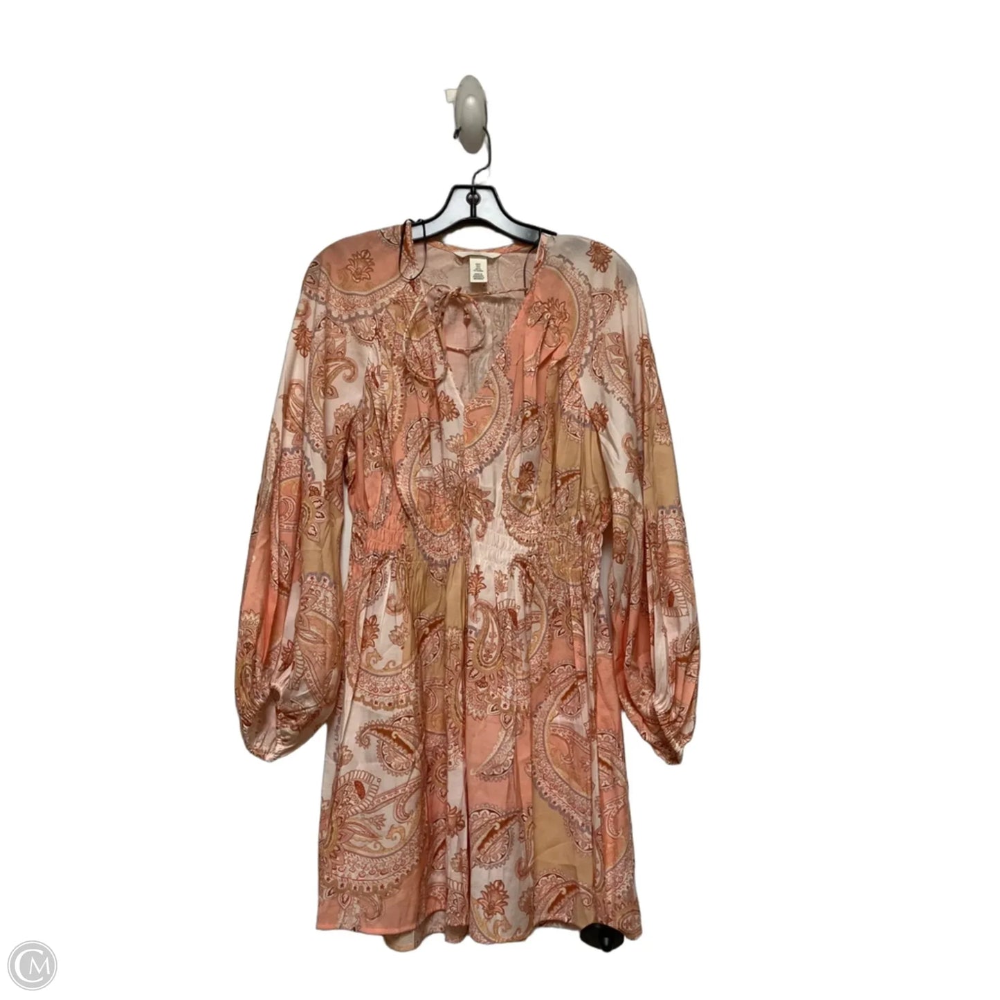 Dress Casual Short By H&m In Pink & Tan, Size: S