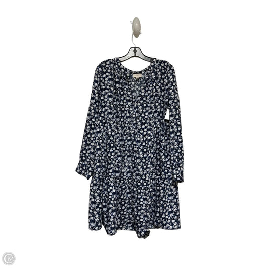 Dress Casual Short By Loft In Blue & White, Size: L