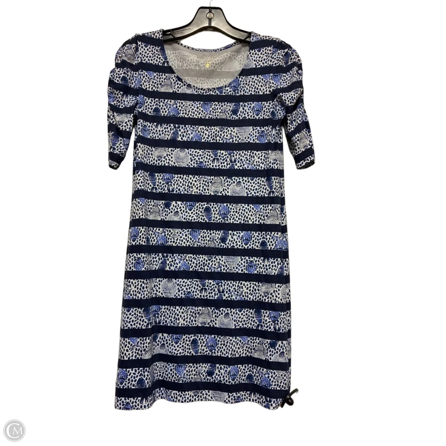 Dress Designer By Lilly Pulitzer In Blue & White, Size: Xxs