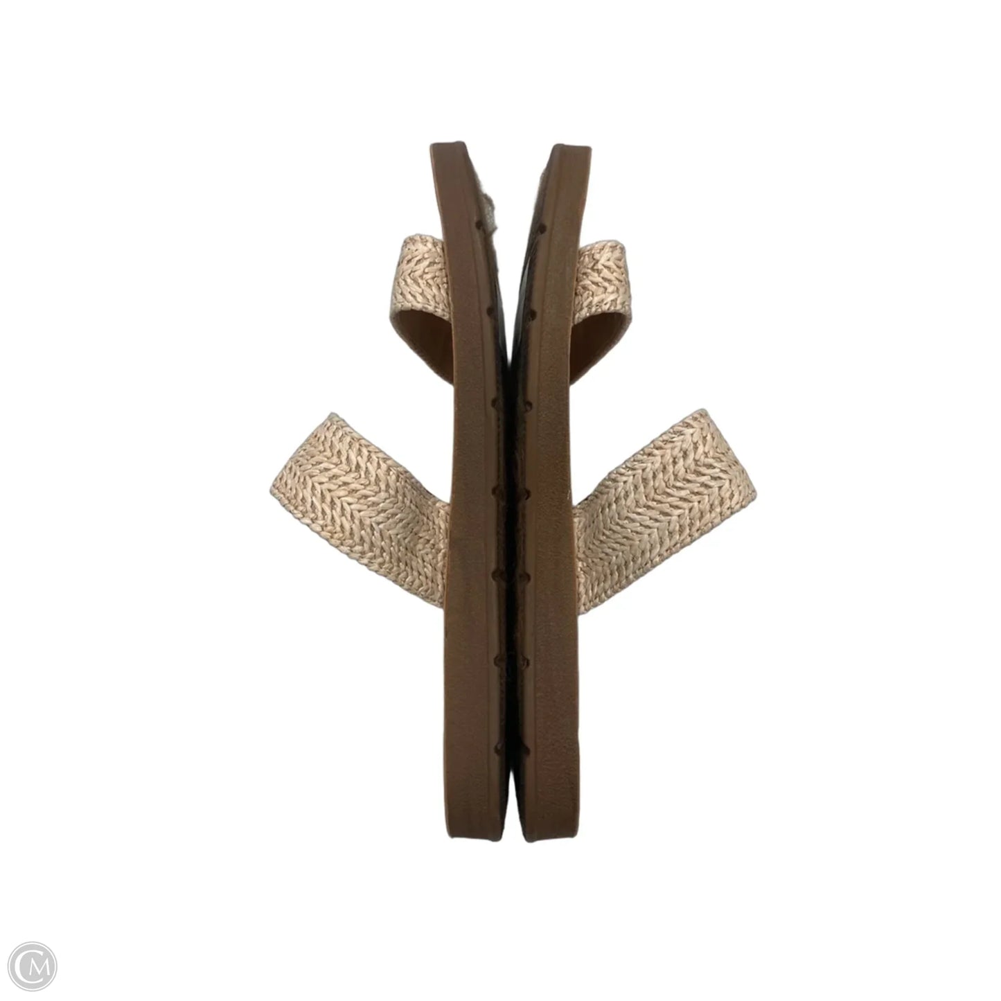 Sandals Flats By Soda In Brown & Tan, Size: 10