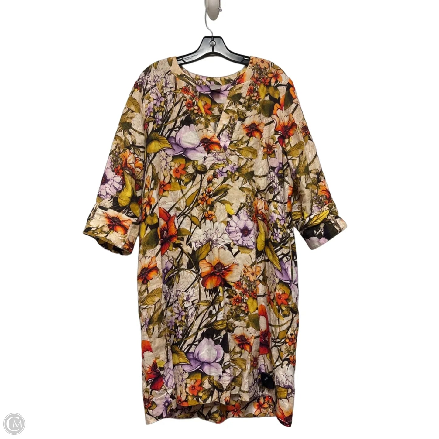 Dress Casual Short By Chicos In Floral Print, Size: L