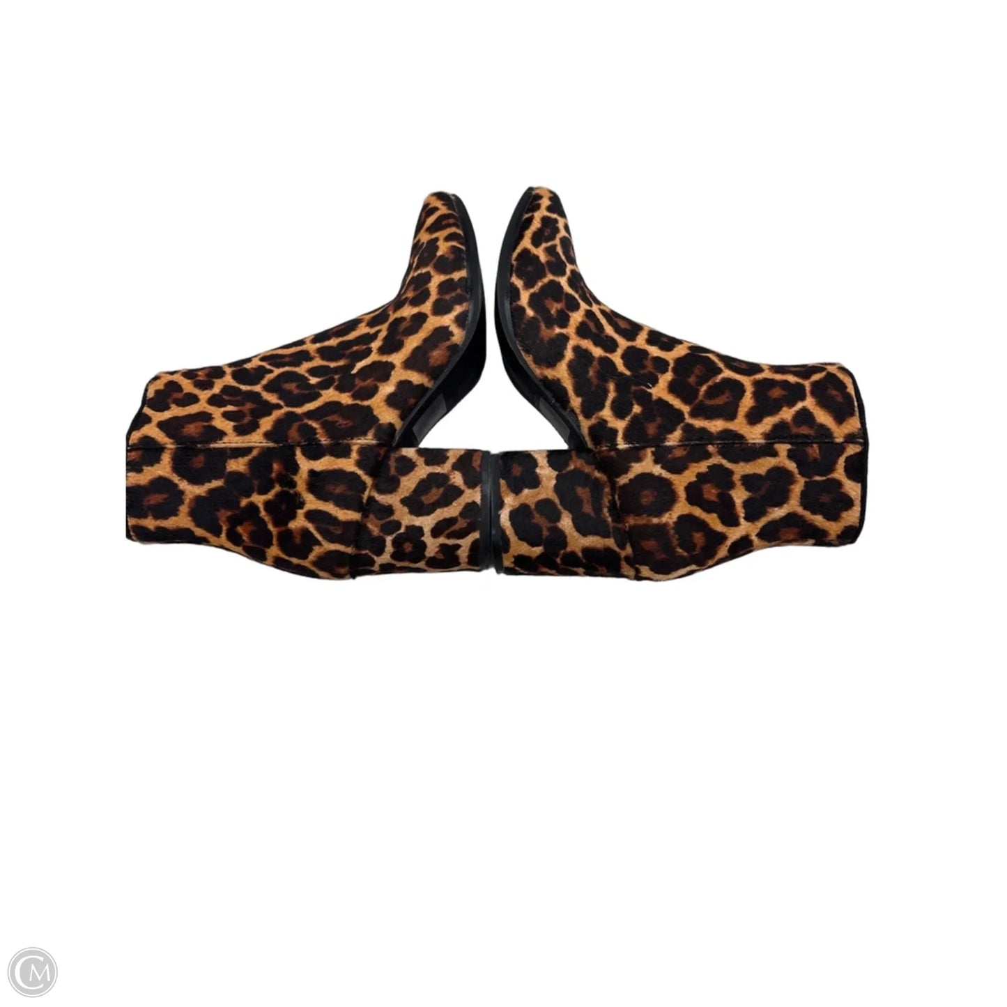 Boots Ankle Heels By Aldo In Animal Print, Size: 5