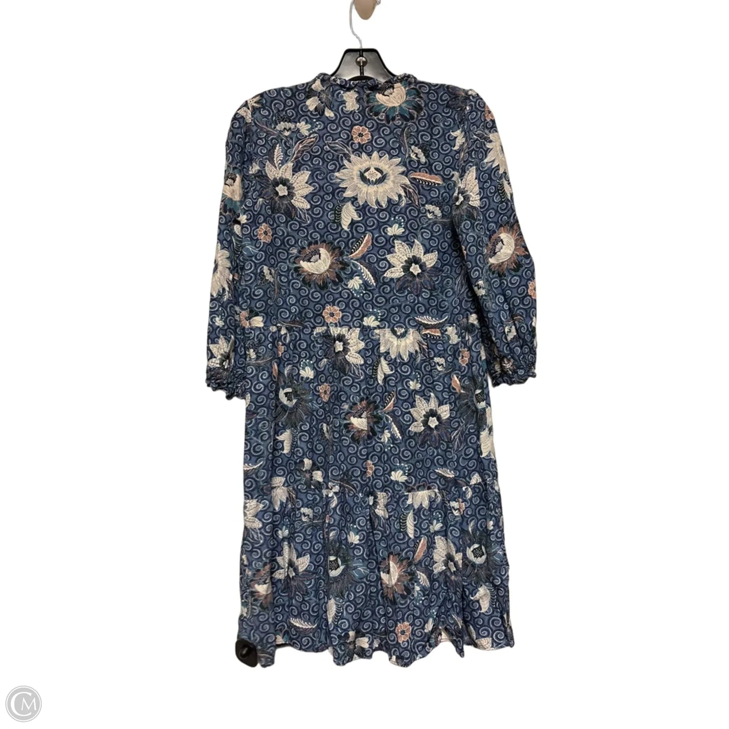 Dress Casual Short By Loft In Blue & White, Size: Xs