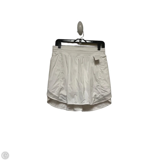 Athletic Skort By Lululemon In White, Size: 10