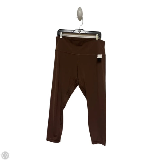 Athletic Leggings By Lululemon In Brown, Size: 16