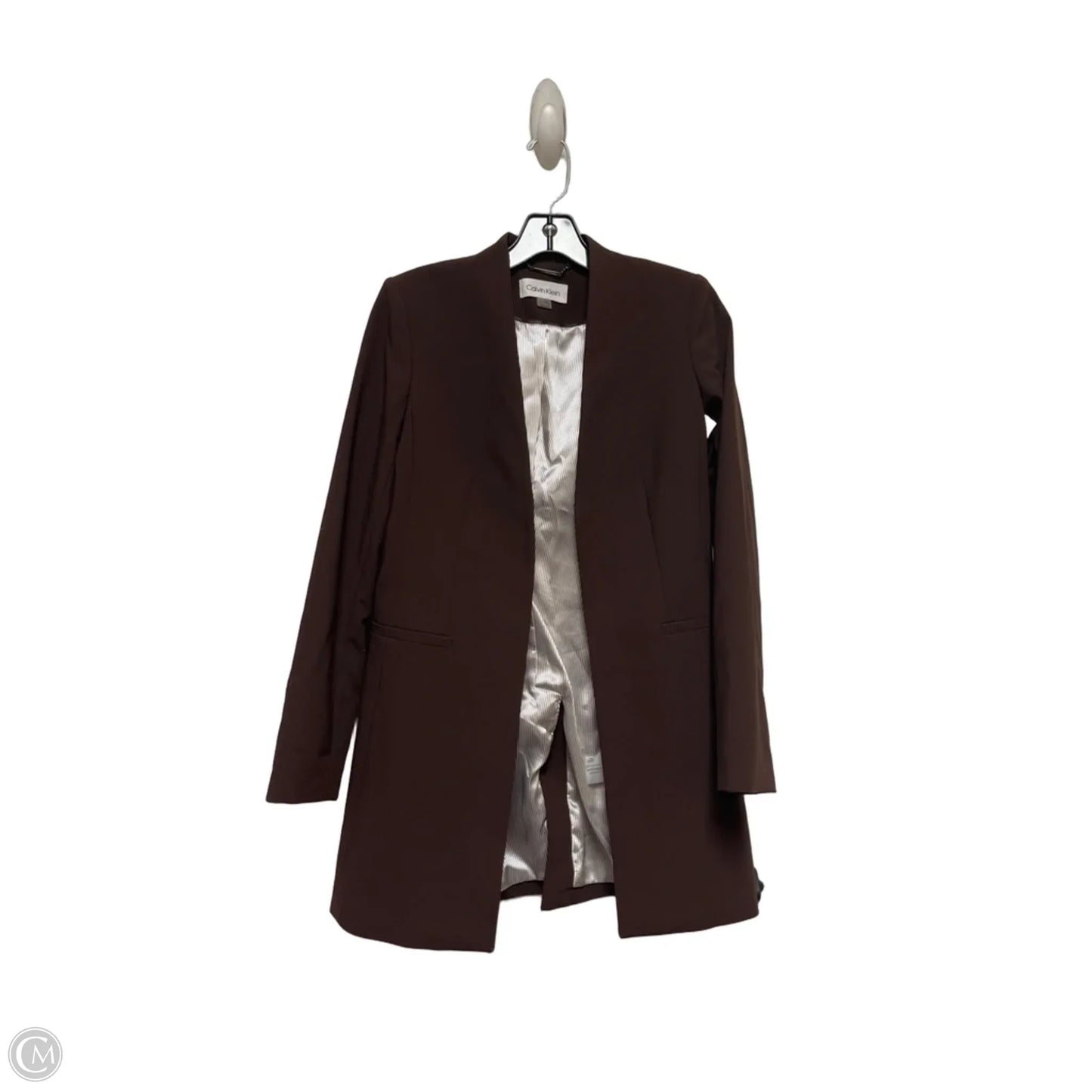 Blazer By Calvin Klein In Brown, Size: Xsp