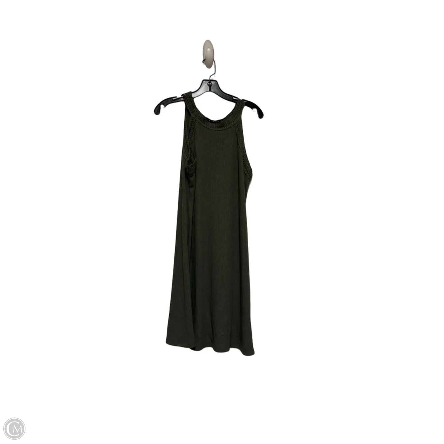 Dress Casual Midi By Time And Tru In Green, Size: M