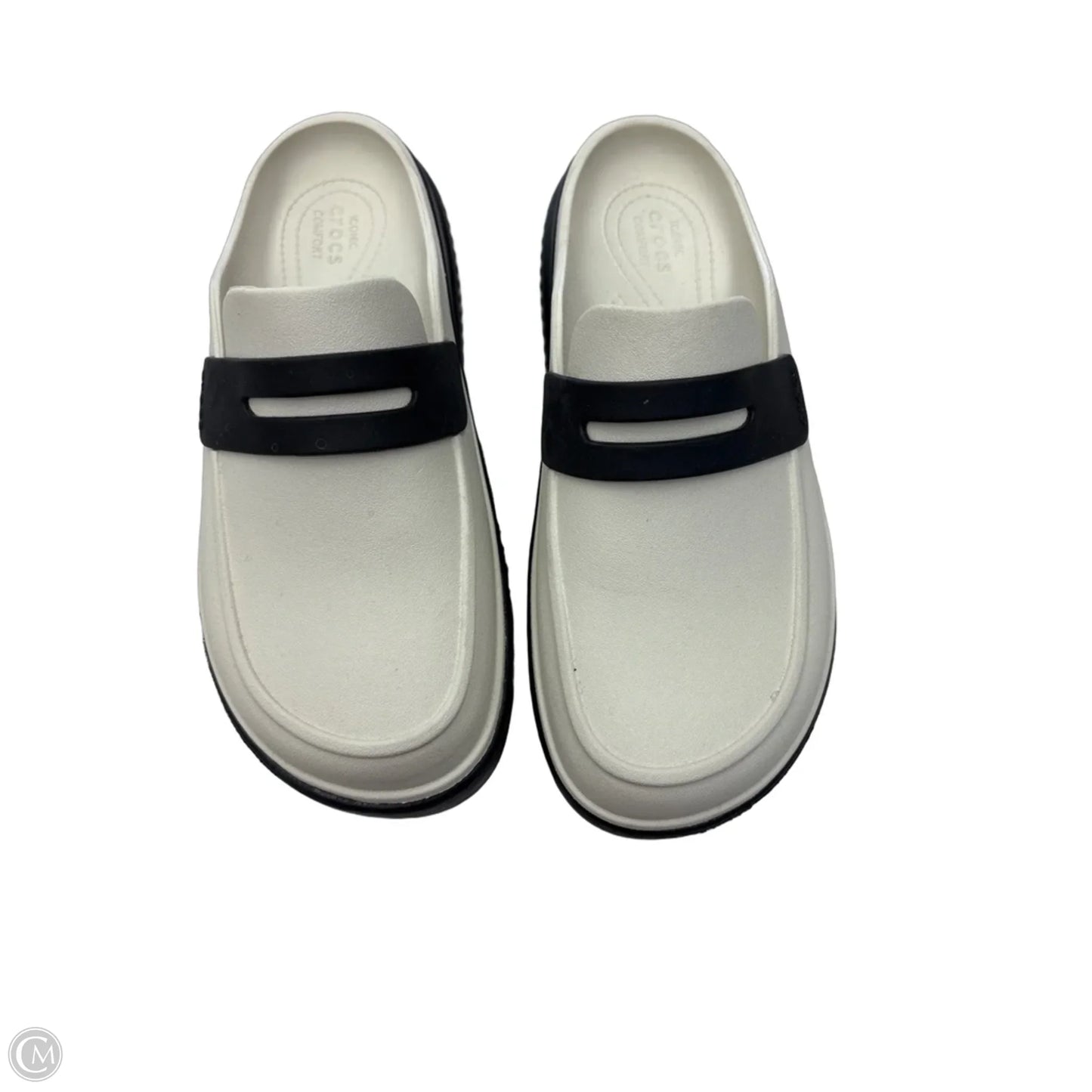 Shoes Heels Platform By Crocs In Taupe, Size: 9