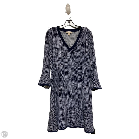 Dress Casual Short By Michael By Michael Kors In Blue & White, Size: L