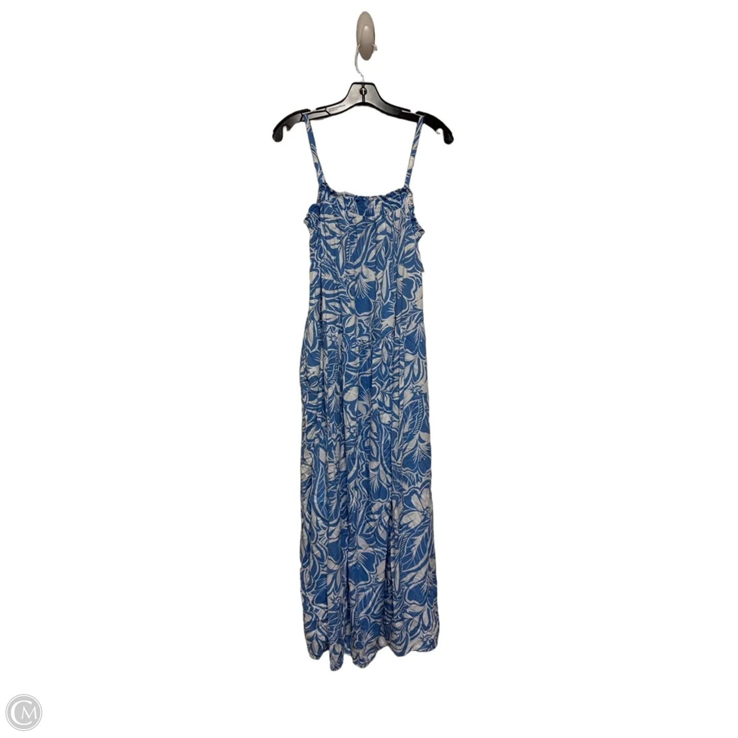 Dress Casual Maxi By Old Navy In Blue & White, Size: M