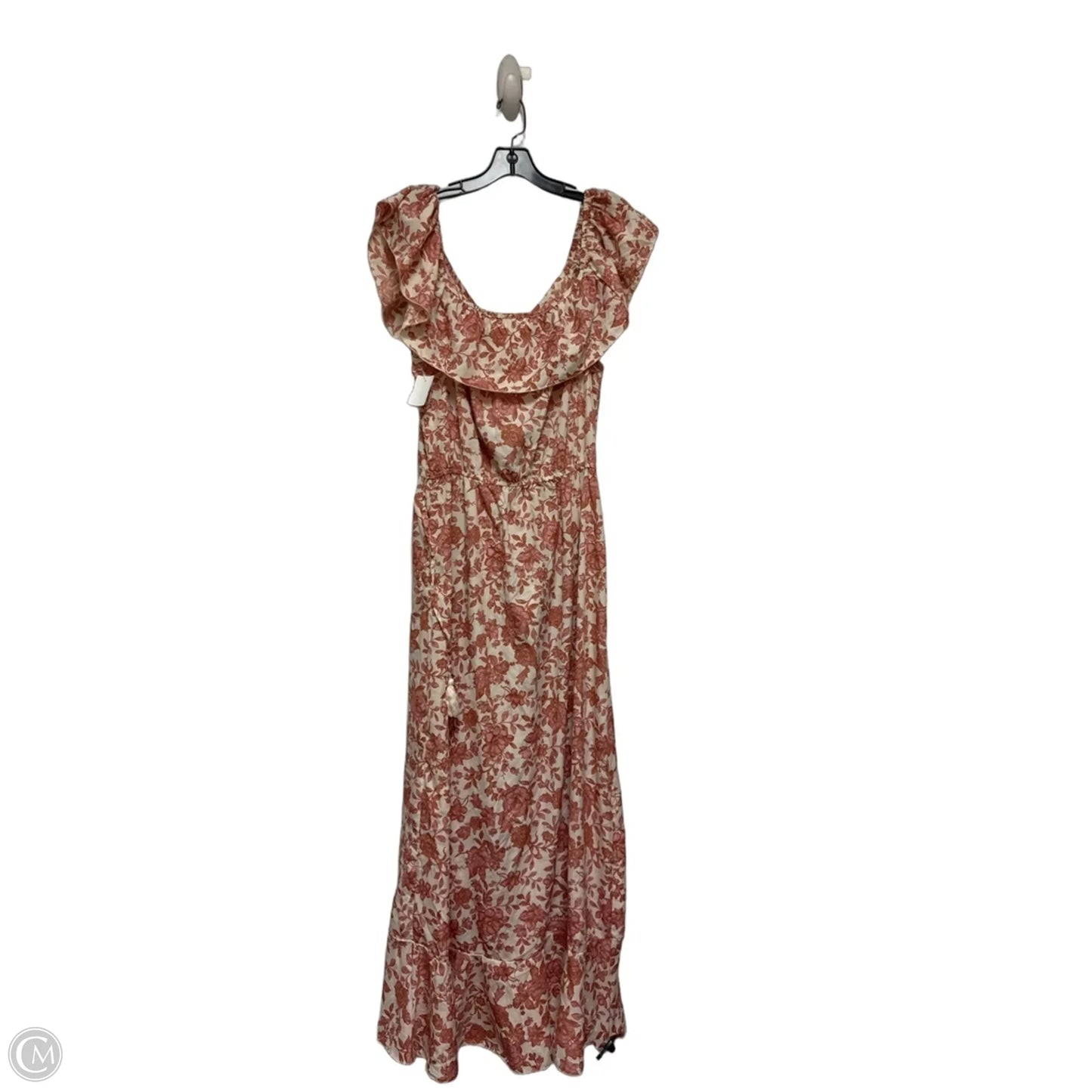 Dress Casual Maxi By Blush In Cream & Pink, Size: Xl