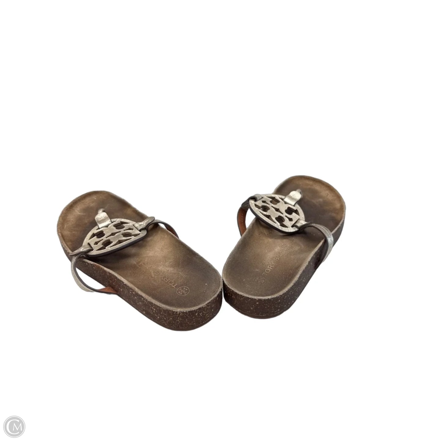Sandals Designer By Tory Burch In Gold, Size: 9
